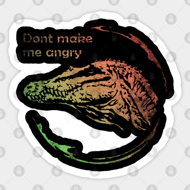 Spinosaurus Angry Dangerous Dinosaur Sticker by Adult LGBTQ+ and Sexy Stuff